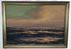 Carl Kenzler (1872-1947), oil on board - Seascape, signed and inscribed Berlin, in gilt frame Pro