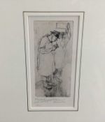 Ronald Batchelor (1889-1990), etching, Billingsgate Porter