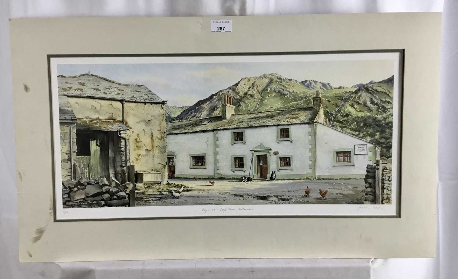 Graham Carver, two signed limited edition prints - Lake District Farms, from editions of 375 and 450