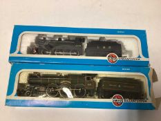 airfix OO gauge GWR Castle Class 4-6-0 locomotive 4073 with tender, Airfix Class 4F Fowler 0-6-0 lo