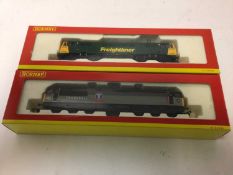 Hornby OO gaue Transrail Co-Co eletric Class 56 locomotive 56066, R2107D, plus Railfrieght Bo-Bo ele