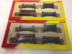 Hornby OO gauge Railroad Train Pack (x2), R2669, Coal Waggon Pack, R6397, Fuel Tanker Pack, R6366, 3