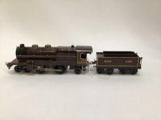 Railway O Gauge Hornby Tinplatae clockwork locomotive "Nord" plus tender No 31801