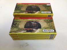 Hornby OO gauge Skaledale accessories including Twin Rail Viaduct (x9), Double Stone Tunnel Portals