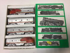 Bowser HO gauge Pennsy T-1 "Santa Fe" diesel four peice locomotive, boxed, #101000