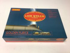 Hornby OO gauge 4-6-2 Class A4 precision engineered NE Mallard "Golden Fleece" live steam powered lo
