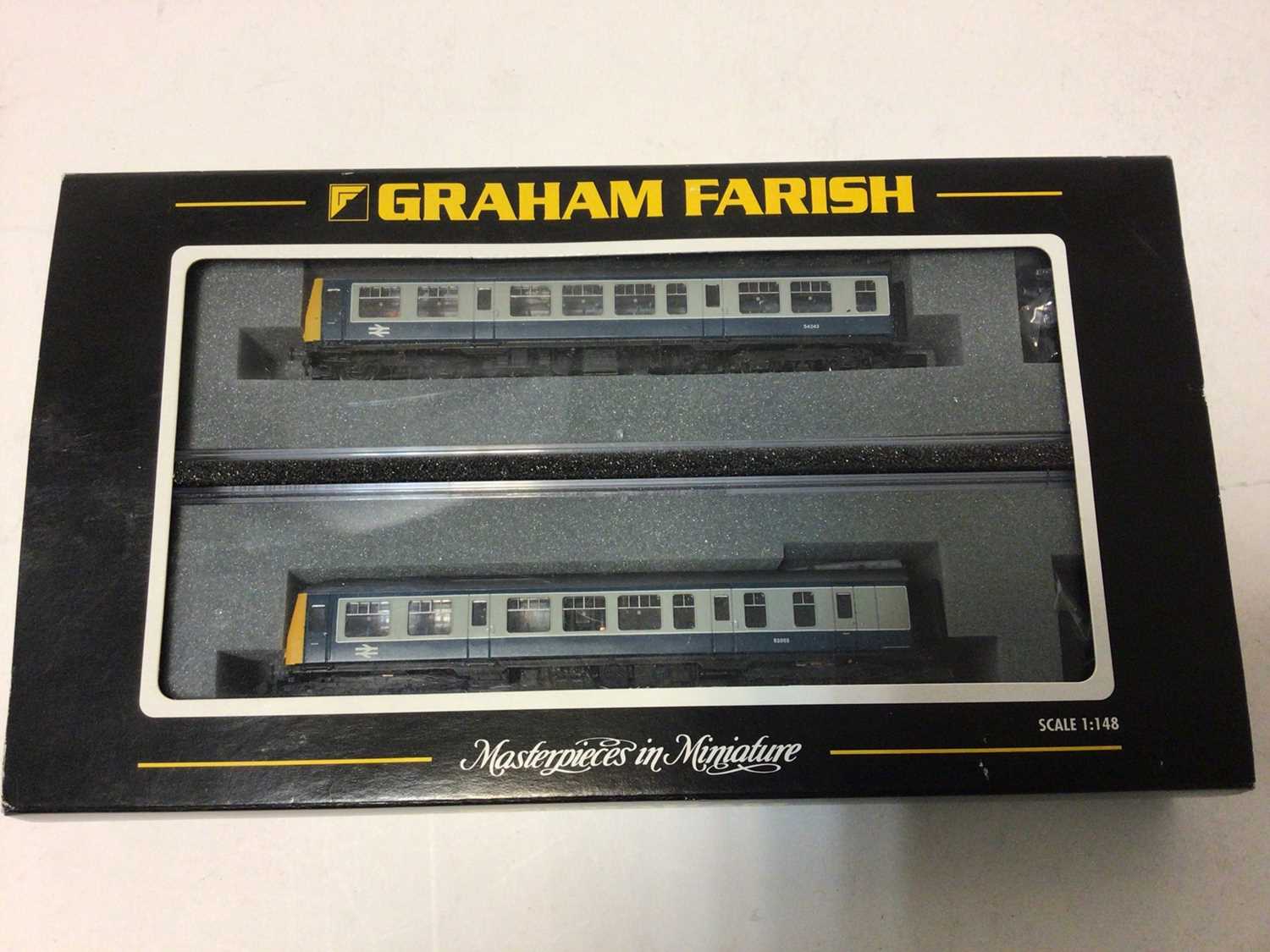 Graham Farnish by Bachmann N gauge Class 108 DMU BR blue/grey two car set No 371-877