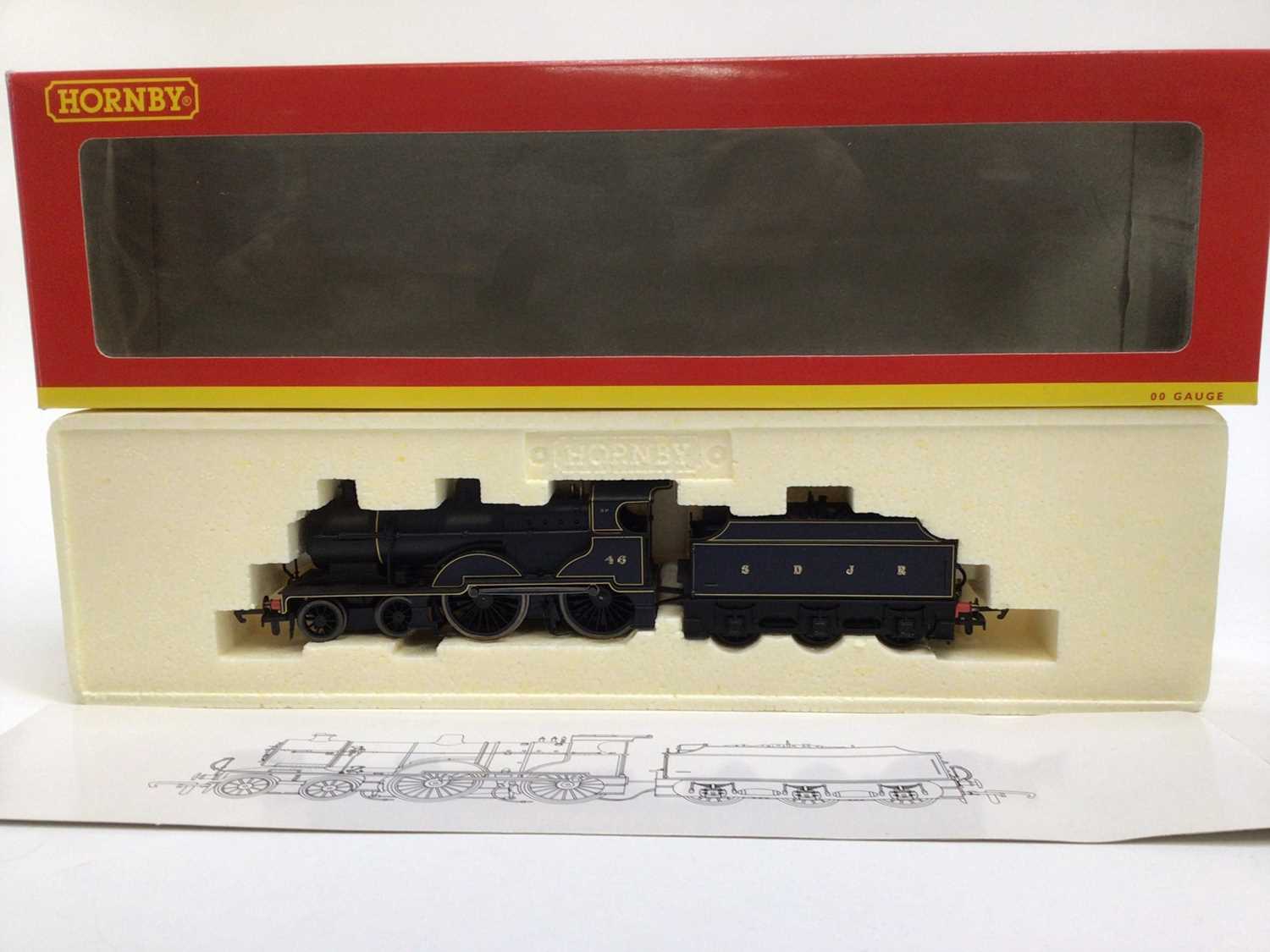 Hornby OO Gauge S & DJR 4-4-0 Class 2P locomotive "46" R2217A, GWR 2-6-2-T Praire Class 61XX locomot - Image 2 of 3