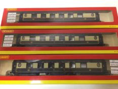 Hornby OO gauge Pullman 1st Class Parlour Car (x5), R223, plus Pullman 3rd Class Parlour Brake Car,