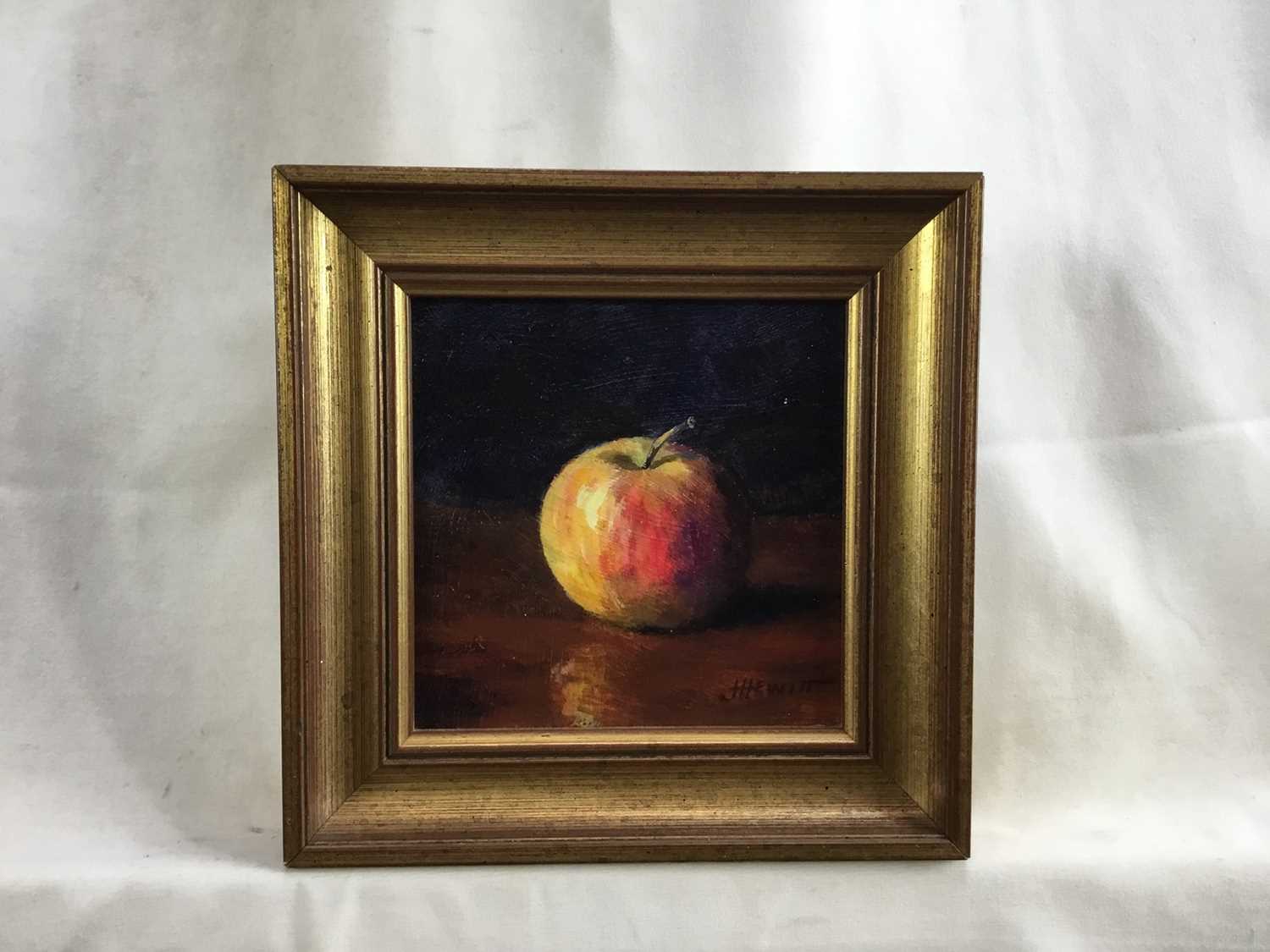 James Hewitt (b. 1934) - ‘Portrait of an (Ulting) Essex Apple’, signed, titled verso, 12cm x 12cm, f - Image 2 of 4