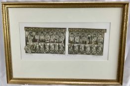 Valerie Thornton (1931-1991) signed artists proof etching and aquatint - 'Feast in the House of Sim