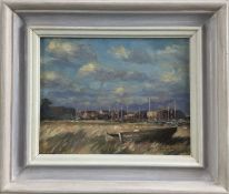 James Hewitt (b. 1934) oil on board - ‘The Downs, Maldon’, signed, 23cm x 18cm, framed