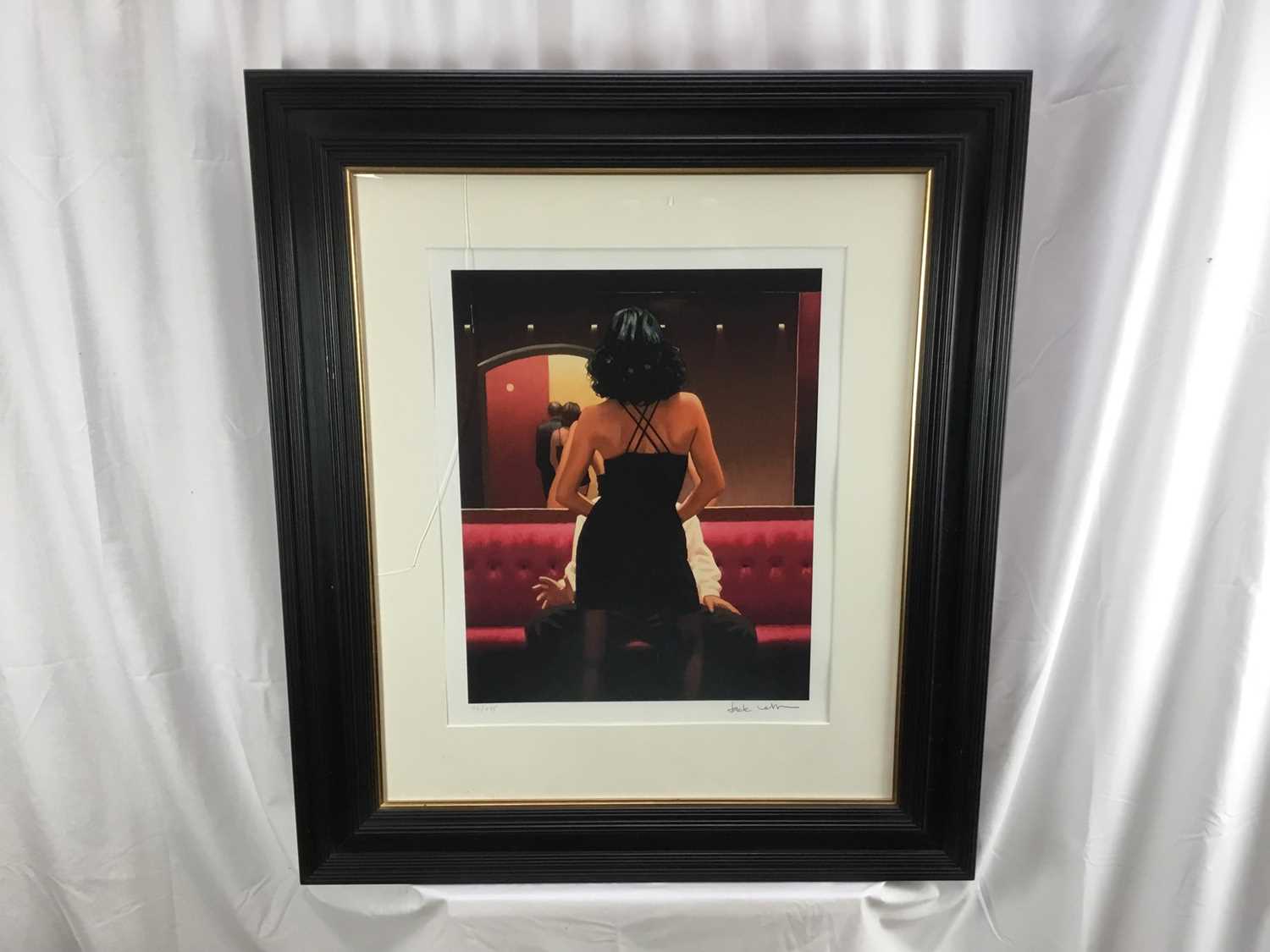 Jack Vettriano - signed limited edition colour print in glazed frame- 'Private Dancer', purchased fr - Image 2 of 11
