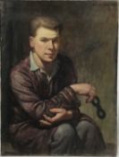 Ronald Way (20th century) oil on canvas, portrait, signed and dated 1946, together with another port