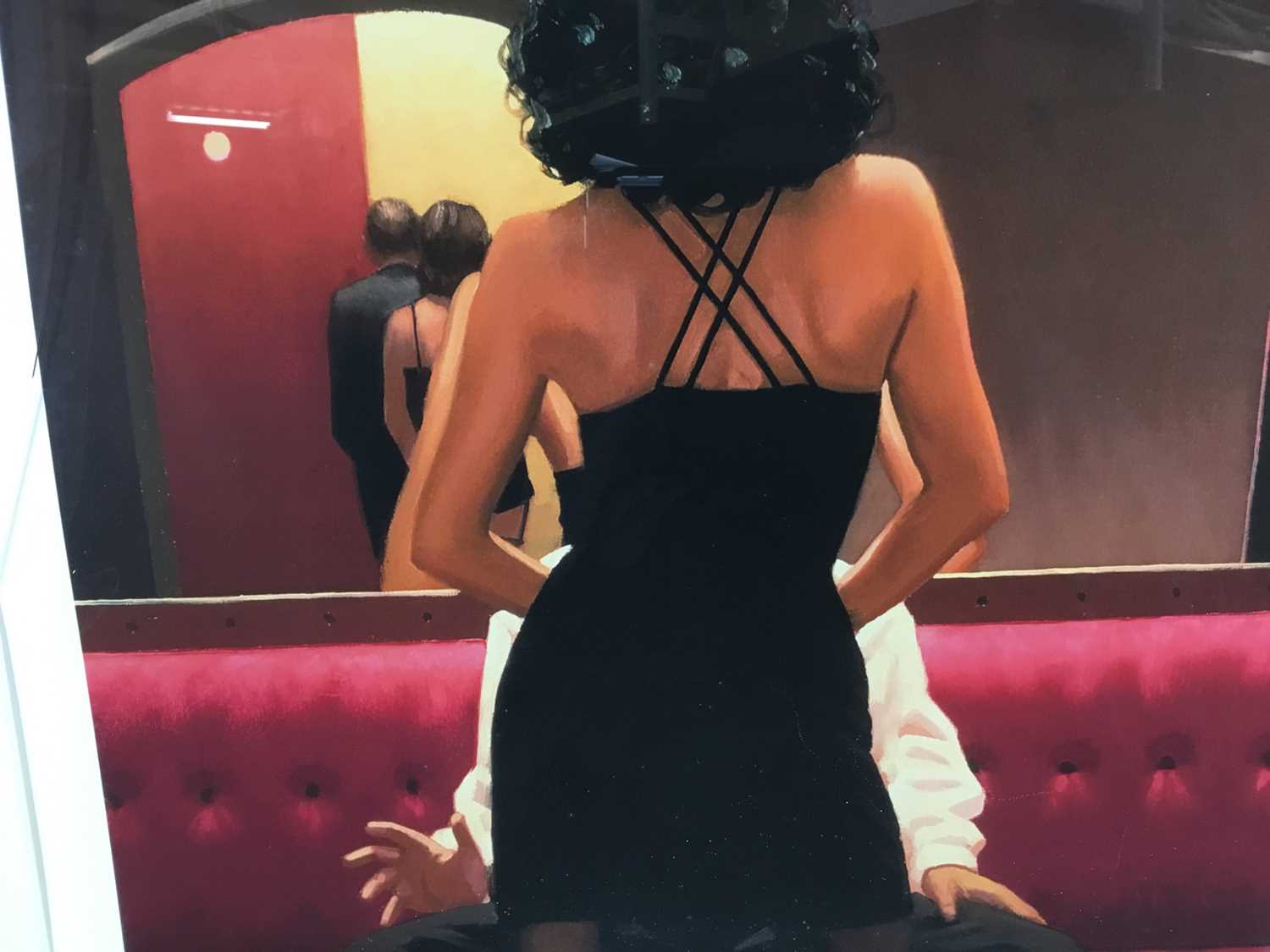 Jack Vettriano - signed limited edition colour print in glazed frame- 'Private Dancer', purchased fr - Image 6 of 11
