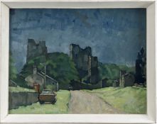 Douglas Pittuck (1911-1993), oil on board, Caste Bolton, signed and dated ‘79