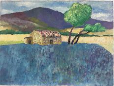 *John Hanbury Pawle (1915-2010) oil on board- ‘Lavender’, 56cm x 75cm unframed