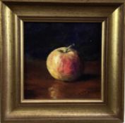 James Hewitt (b. 1934) - ‘Portrait of an (Ulting) Essex Apple’, signed, titled verso, 12cm x 12cm, f