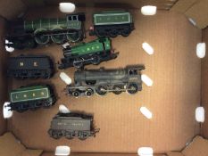 Railway Hornby OO gauge selection of unboxed locomotives, carriages unboxed including Hornby Triang