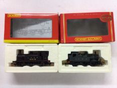 Hornby OO gauge locomotives GWR 14XX locomotive 1472, R2026A, LNER 0-6-0T Class J83 locomotive 9819,
