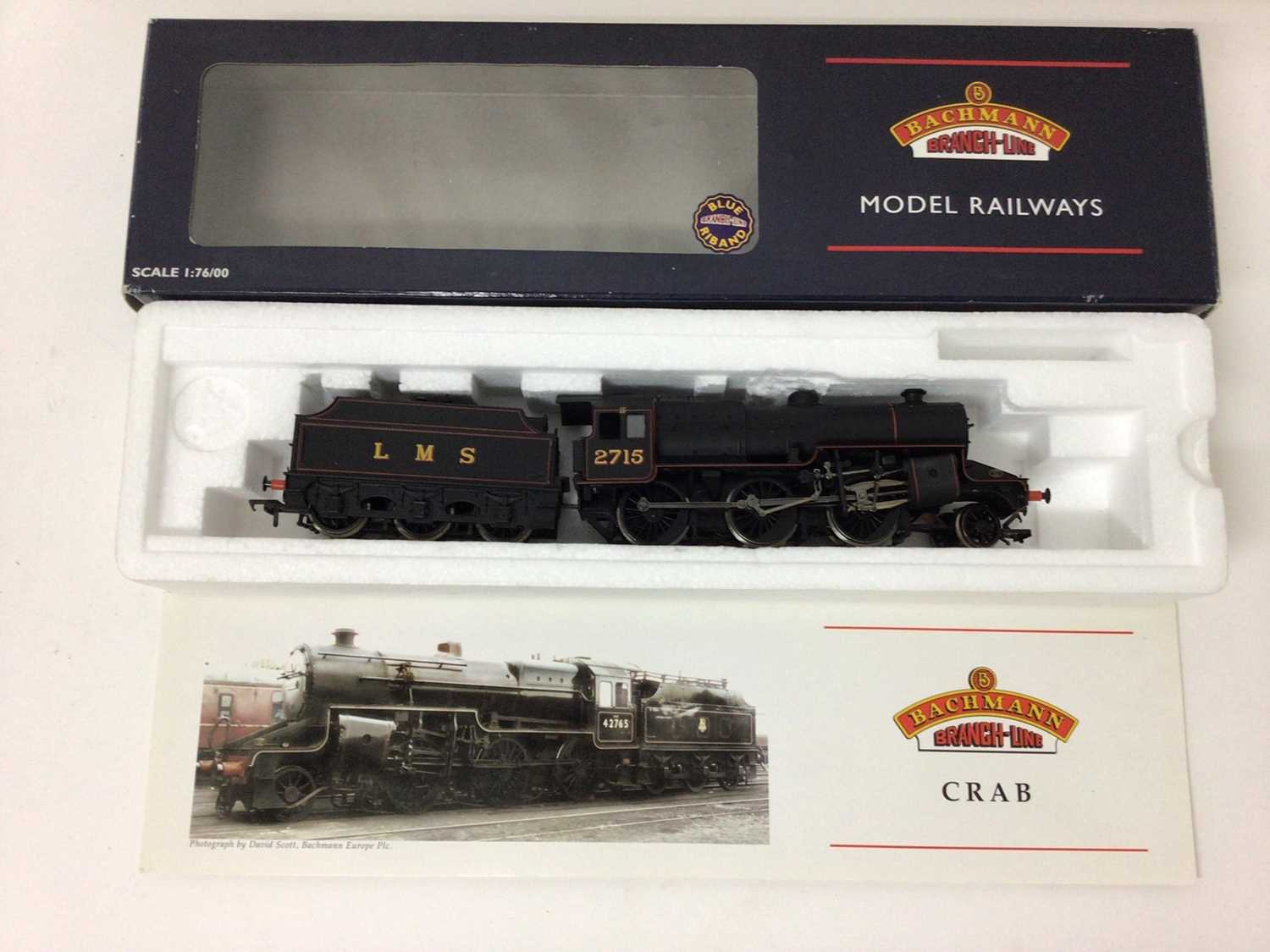 Bachmann 00 gauge Crab 2715, LMS lined black, 32-178, N Class 1406, SR with slope sided tender, 32-1 - Image 3 of 3