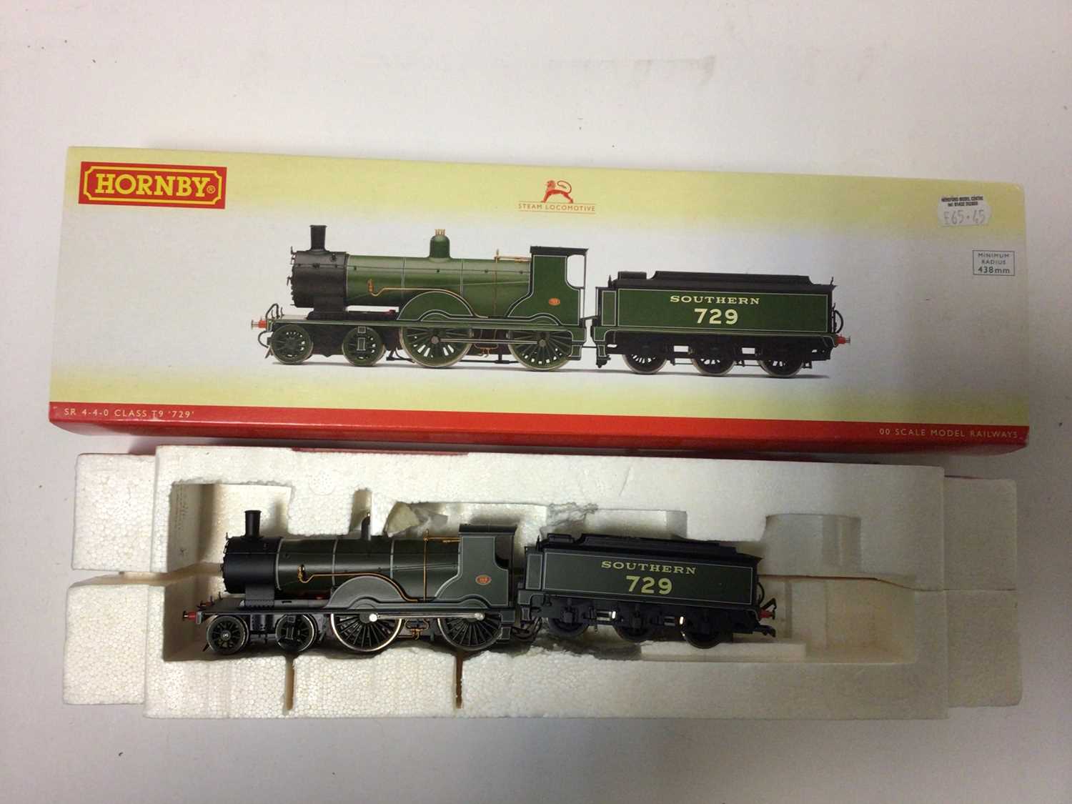 Hornby OO gauge locomotive SR 4-4-0 Class T9 729 R2711, SR 0-4-4, Class M7 locomotive '357', LNER Cl