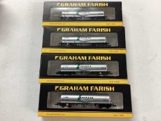 Graham Farish by Bachman N gauge 'Lafarge Cement' JPA Cement Wagons VTG (x4) 377-675 plus BR Mk1 Sup