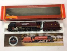 Hornby OO gauge locomotives LMS maroon 4-6-2 Coronation Class 'Duchess of Abercorn' locomotive and t