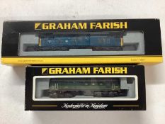 Graham Farish by Bachman N gauge BR blue Class 37/0 Diesel locomotive 37254, 371-465 plus BR green C