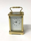 Asprey brass cased carriage clock