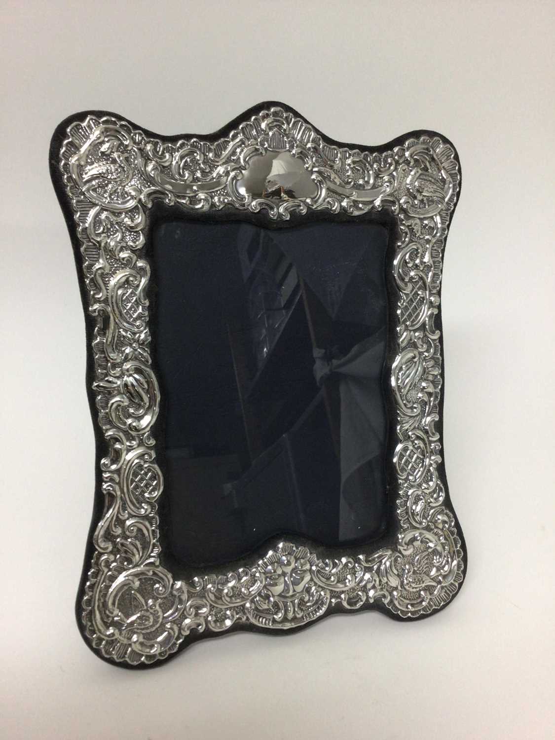 Silver photo frame