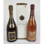 Champagne - three bottles, Pol Roger, boxed, Charles de Cazanove 2009 and Michel Guilleminot Rose