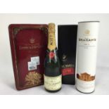 Five bottles, Moët Chandon, two bottles Ernest & Julio Gallo in presentation tin, Grahams LBV port 2