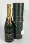 Champagne - one bottle, Moët & Chandon 1995, in original card tube