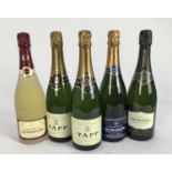 Champagne - five bottles, various