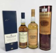 Whisky - two bottles, Glenmorangie single malt Scotch whisky 1 litre, in presentation tin, and a bot