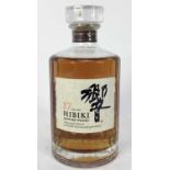 Whisky - one bottle, Hibiki Japanese blended 17 year old Suntory Whisky, 43%, 70cl