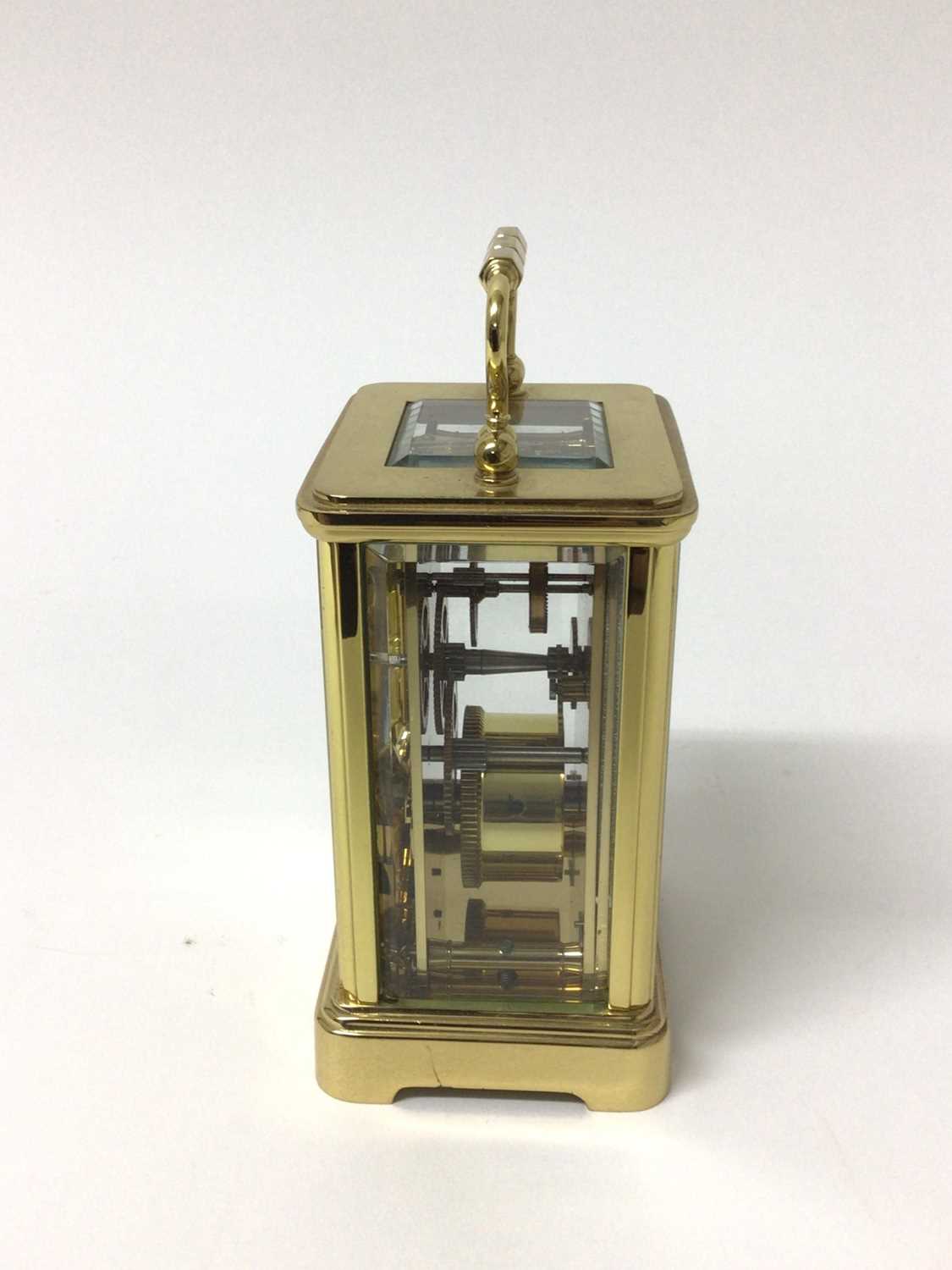 Asprey brass cased carriage clock - Image 4 of 5
