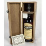 Whisky - one bottle, Midleton Very Rare Irish whiskey, 2001, 700ml., 40%, No. 024528, in wooden case