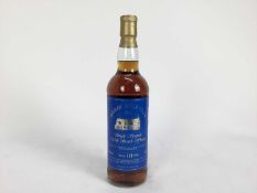 One bottle of Moray Golf Club 1889 single Speyside Malt Scotch Whisky, 10 years old, 70cl.
