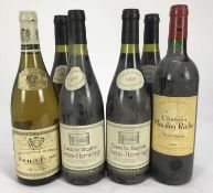 Wine - six bottles, Comte de Raybois Crozes- Hermitage 1999 (x4), one bottle of Chateau Moulin Riche