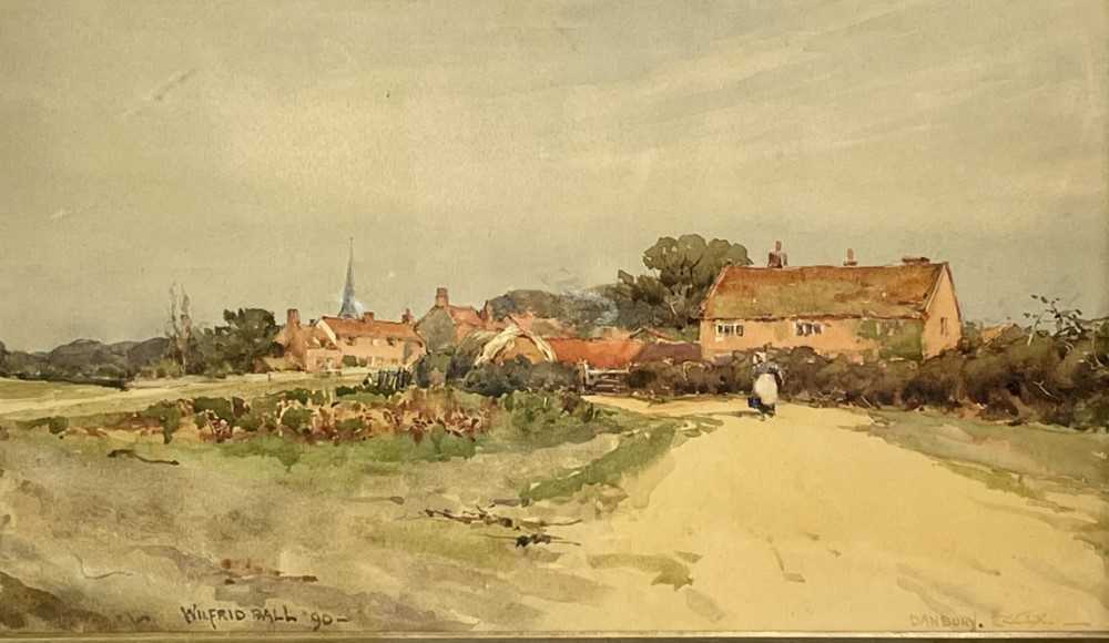 Wilfred Williams Ball (1853-1917) pair of watercolours - views of Danbury, Essex, signed, dated '90 - Image 2 of 8