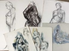 Peter Thursby (1930-2011) ten figurative sketches