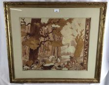 French School, late 19th century, watercolour - Woodland, indistinctly signed and dated 1895, 46cm x
