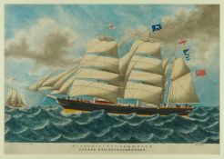 E. L. Greaves, 19th century, watercolour - Niphon of Littlehampton at sea, George Robinson, Commande