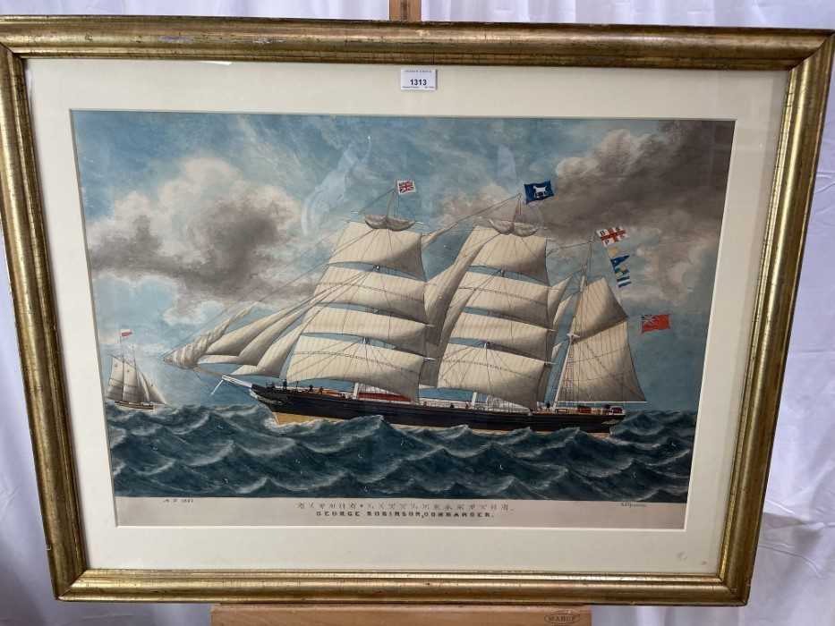 E. L. Greaves, 19th century, watercolour - Niphon of Littlehampton at sea, George Robinson, Commande - Image 10 of 13
