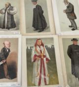 Group of period Vanity Fair lithographic prints of clergy and academics by Ape, Spy and others (18)