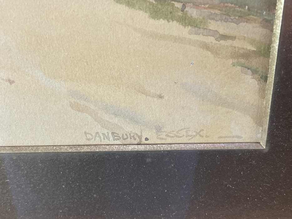 Wilfred Williams Ball (1853-1917) pair of watercolours - views of Danbury, Essex, signed, dated '90 - Image 7 of 8