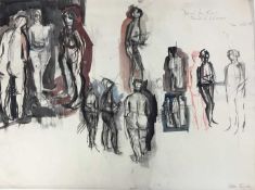 Peter Thursby (1930-2011) eleven figurative sketches