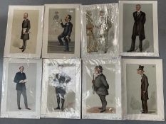 Group of period Vanity Fair lithographic prints of notable Americans, artists and bankers, by Spy Ap